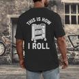 Reader Librarian Library This Is How I Roll Book Cart Meme Men's Back Print T-Shirt Reader Librarian Library This Is How I Roll Book Cart Meme Men's Back Print T-Shirt