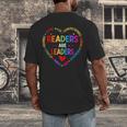 Readers Are Leaders Reading Teacher Women Kids Book Lovers Men's Back Print T-Shirt Readers Are Leaders Reading Teacher Women Kids Book Lovers Men's Back Print T-Shirt