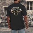 Reading 6–7 Teacher Librarian English Book Lover Quote Men's Back Print T-Shirt Reading 6–7 Teacher Librarian English Book Lover Quote Men's Back Print T-Shirt