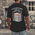 Reading Book Lover Humor For Readers And Bookworms Men's Back Print T-Shirt