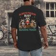 Reading Book Lover Racoon Always Freakin Busy Reading Trash Men's Back Print T-Shirt Reading Book Lover Racoon Always Freakin Busy Reading Trash Men's Back Print T-Shirt