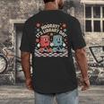 Reading Book Lover School Librarian Hooray It's Library Day Men's Back Print T-Shirt