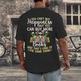 Reading You Can't Buy Happiness But You Can Buy More Books Men's Back Print T-Shirt Reading You Can't Buy Happiness But You Can Buy More Books Men's Back Print T-Shirt