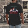 Reading With My Gnomies Reading Book Christmas Men's Back Print T-Shirt