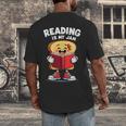 Reading Is My Jam I Love To Read Books Men's Back Print T-Shirt Reading Is My Jam I Love To Read Books Men's Back Print T-Shirt