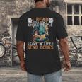 Reading Readers I Read Send Books Dragon Bookworm Tee Men's Back Print T-Shirt