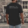 Reading Is Resistance Banned Books Men's Back Print T-Shirt