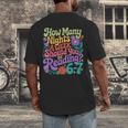 Reading Six Seven Meme Book Lover 67 Teacher 6 7 Men's Back Print T-Shirt