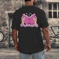 Reading Smut Is My Therapy Romance Book Reader Humor Men's Back Print T-Shirt