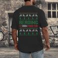 Reading Is Snow Much Fun Winter Bookworm Reading Book Lovers Men's Back Print T-Shirt Reading Is Snow Much Fun Winter Bookworm Reading Book Lovers Men's Back Print T-Shirt