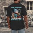 Reading Snow So Many Books Christmas Snow Little Time Men's Back Print T-Shirt