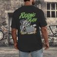 Reading Trash Racoon Bookworm Bookish Librarian Book Lover Men's Back Print T-Shirt