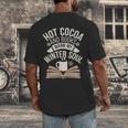 Reading All Winter Cozy Book Lover And Literary Escape Men's Back Print T-Shirt