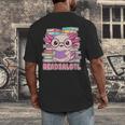 Readsalotl Axolotl Reading Book Bookworm Men's Back Print T-Shirt