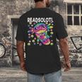 Readsolotl Cute Axolotl Book Lover Reading Women Girls Men's Back Print T-Shirt