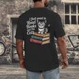 Retro I Just Want To Read Books And Pet Cats Cat For Men Women Kids Men's Back Print T-Shirt Retro I Just Want To Read Books And Pet Cats Cat For Men Women Kids Men's Back Print T-Shirt