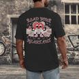 Retro Read Your Heart Out Valentine’s Day Teacher Book Lover Men's Back Print T-Shirt Retro Read Your Heart Out Valentine’s Day Teacher Book Lover Men's Back Print T-Shirt