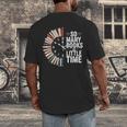 Retro So Many Books Little Time Book Clock Reading Men's Back Print T-Shirt Retro So Many Books Little Time Book Clock Reading Men's Back Print T-Shirt