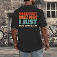 Retro Superheroes Art Graphic Novels Vintage Comic Books Men's Back Print T-Shirt