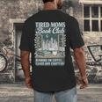Retro Tired Moms Book Club Bookish Booktrovert Mother's Day Men's Back Print T-Shirt