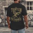 Retro Vintage The Thirteen Until The Darkness Claims Us Book Men's Back Print T-Shirt