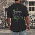 Robin HoodShirt For Book Lovers And Literature Fans Men's Back Print T-Shirt Robin HoodShirt For Book Lovers And Literature Fans Men's Back Print T-Shirt