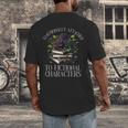 Romance Book Shirt Emotionally Attached Fictional Characters Men's Back Print T-Shirt Romance Book Shirt Emotionally Attached Fictional Characters Men's Back Print T-Shirt