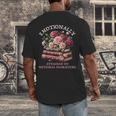Romance Book Women Emotionally Attached Fictional Characters Men's Back Print T-Shirt