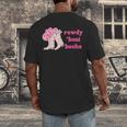 Rowdy 'Bout Books Cowboy Lovers Men's Back Print T-Shirt