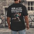 Run Like Your Book Boyfriend Is Waiting Runner Reader Men's Back Print T-Shirt Run Like Your Book Boyfriend Is Waiting Runner Reader Men's Back Print T-Shirt