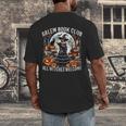 Salem Book Club Gothic Witch Vintage Halloween Art Men's Back Print T-Shirt