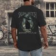 Salem Witch Book Club Cat Reading Witchy Halloween Men Men's Back Print T-Shirt Salem Witch Book Club Cat Reading Witchy Halloween Men Men's Back Print T-Shirt