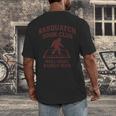 Sasquatch Book Club Bigfoot Reading Cryptid Vintage Men's Back Print T-Shirt Sasquatch Book Club Bigfoot Reading Cryptid Vintage Men's Back Print T-Shirt