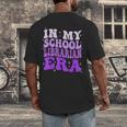 In My School Librarian Era Groovy Back To School Book Lover Men's Back Print T-Shirt In My School Librarian Era Groovy Back To School Book Lover Men's Back Print T-Shirt