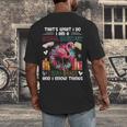 School Secretary Read Books And Know Things Flowers Flamingo Men's Back Print T-Shirt