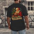 He Sees What You’Ve Been Reading Santa Book Lover Christmas Men's Back Print T-Shirt He Sees What You’Ve Been Reading Santa Book Lover Christmas Men's Back Print T-Shirt