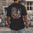 He Sees What You'Ve Been Reading Santa Christmas Bookish Men's Back Print T-Shirt He Sees What You'Ve Been Reading Santa Christmas Bookish Men's Back Print T-Shirt