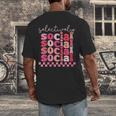 Selectively Social Sarcastic Introvert Humor Men's Back Print T-Shirt Selectively Social Sarcastic Introvert Humor Men's Back Print T-Shirt