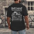 Shelf Control Never Heard Of It Book Lover Reading Men's Back Print T-Shirt