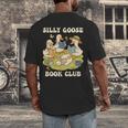 Silly-Goose Book Club Goose And Book Lovers Men's Back Print T-Shirt Silly-Goose Book Club Goose And Book Lovers Men's Back Print T-Shirt