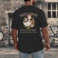 Silly Goose Book Club Member Reading Lover Men's Back Print T-Shirt