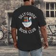 Silly Goose Book Club Reading Lover Men's Back Print T-Shirt Silly Goose Book Club Reading Lover Men's Back Print T-Shirt