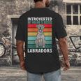 Silver Labrador Retriever Introvert Silver Lab Men's Back Print T-Shirt Silver Labrador Retriever Introvert Silver Lab Men's Back Print T-Shirt