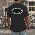 Smithsonian Institution Library 1944 Book Stamp Men's Back Print T-Shirt