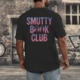 Smut Reader Book Lover Bookworms Men's Back Print T-Shirt