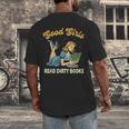 Smut Reader Book Romance Good That Girls Read Dirty Books Men's Back Print T-Shirt Smut Reader Book Romance Good That Girls Read Dirty Books Men's Back Print T-Shirt
