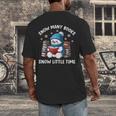 Snow Many Books Snow Little Time Snowman Reading Book Men's Back Print T-Shirt Snow Many Books Snow Little Time Snowman Reading Book Men's Back Print T-Shirt
