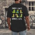 Sorry Can't Books Bye Dinosaur Librarian Bookworm Teacher Men's Back Print T-Shirt