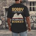 Sorry I Can't Make It I'm Completely Booked Book Reading Men's Back Print T-Shirt