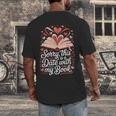 Sorry This Is a Date With My Book Valentine Men's Back Print T-Shirt Sorry This Is a Date With My Book Valentine Men's Back Print T-Shirt